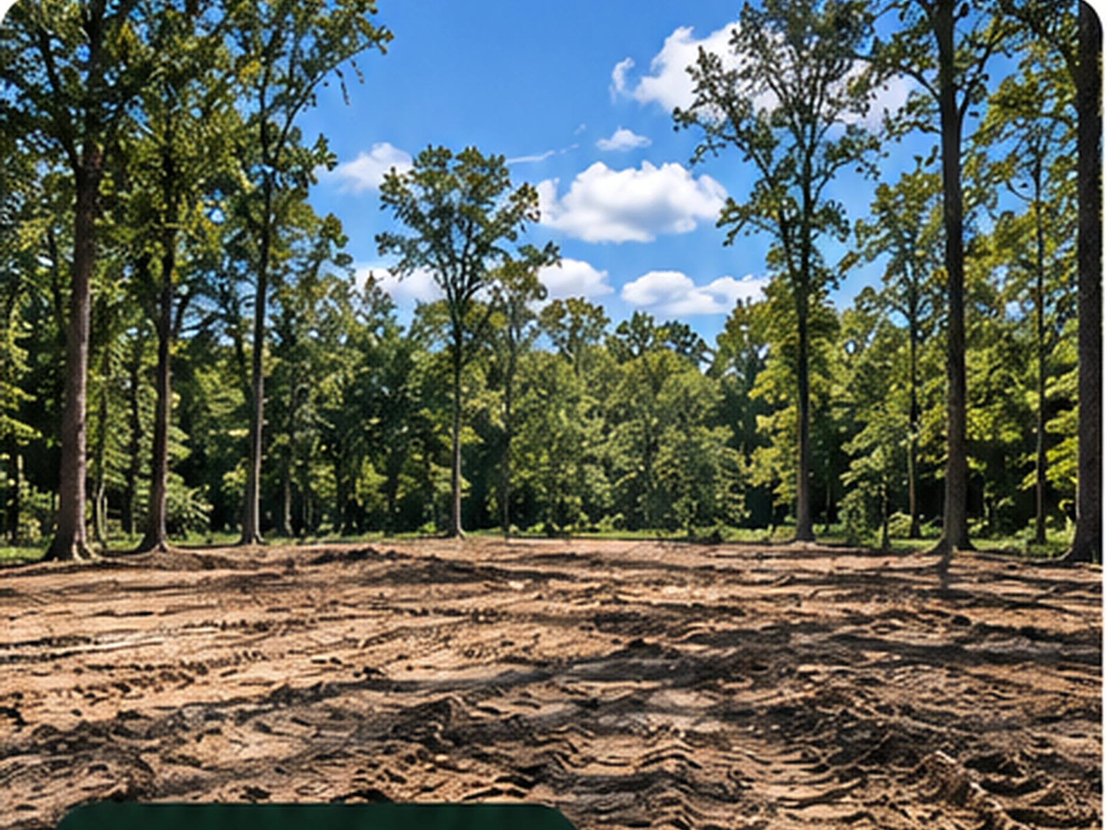 Cleared residential property after cleanup